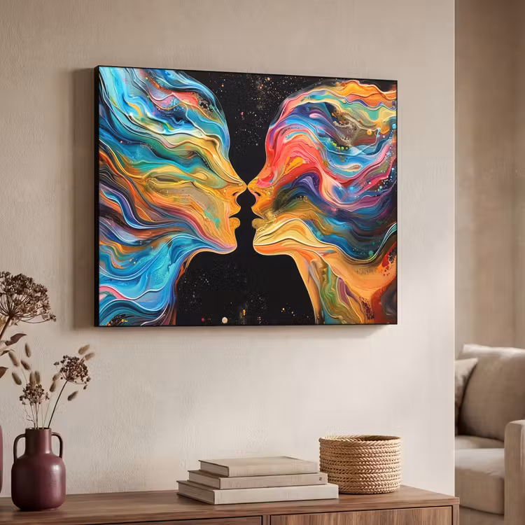 Art Frame - Kunst - Kleurrijk - Vrouw - Art - Abstract - Gezichten — 7