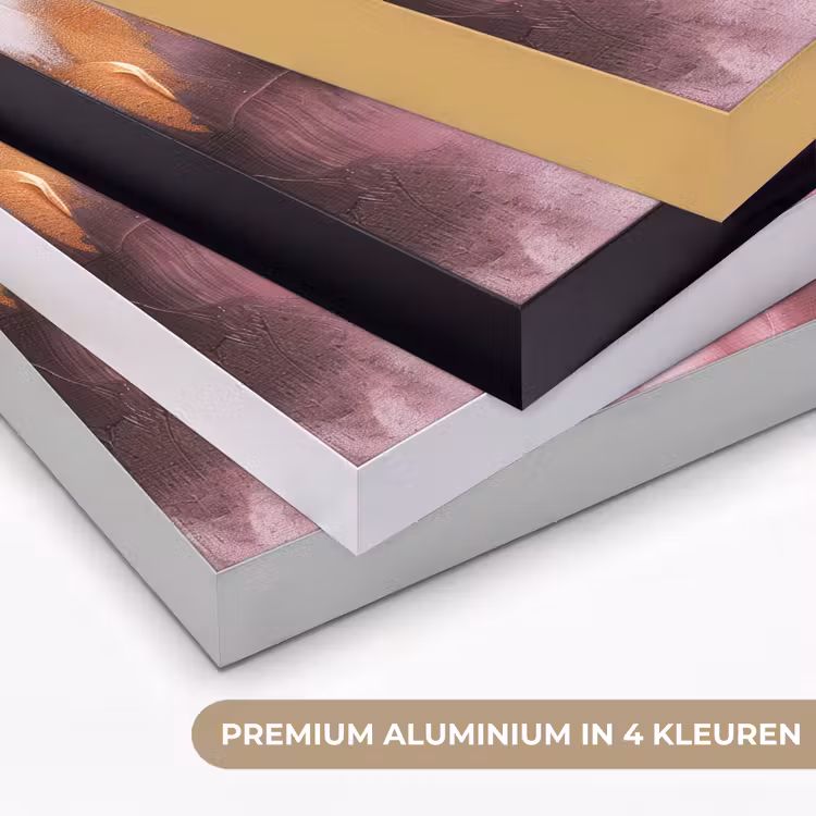 Art Frame - Paars - Abstract - Verf - Goud — 2