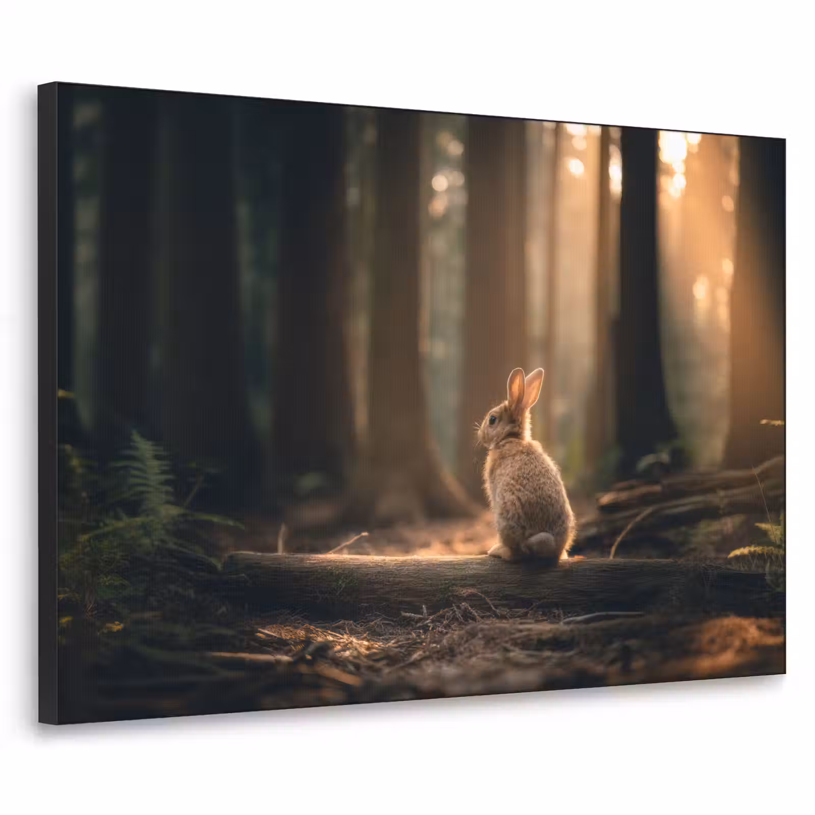 Art Frame - Konijn - Bos - Zonnestralen — 1