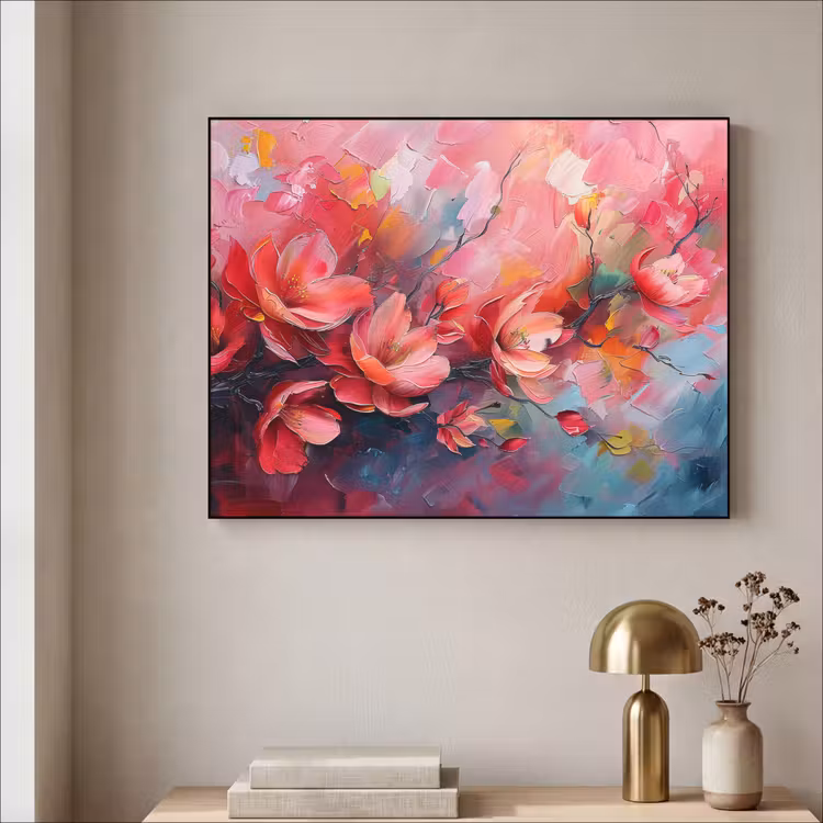 Art Frame - Bloemen - Roze - Natuur- Kunst - Abstract — 5