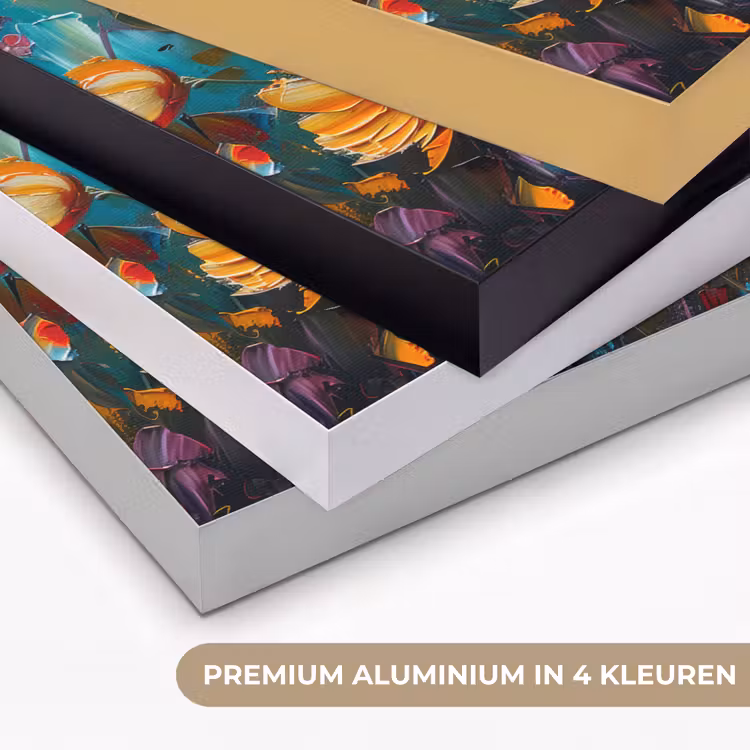 Art Frame - Bloemen - Verf - Kunst - Modern — 2