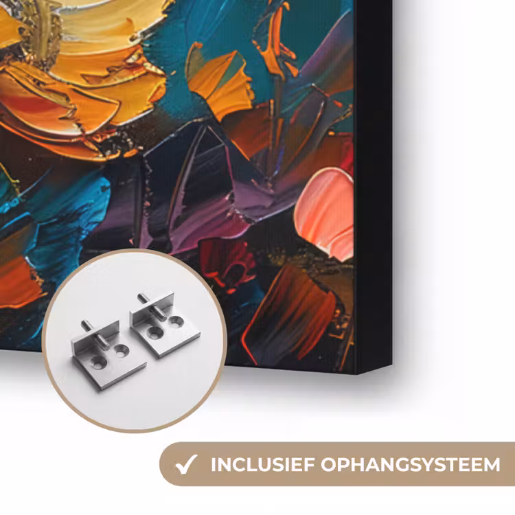 Art Frame - Bloemen - Verf - Kunst - Modern — 6