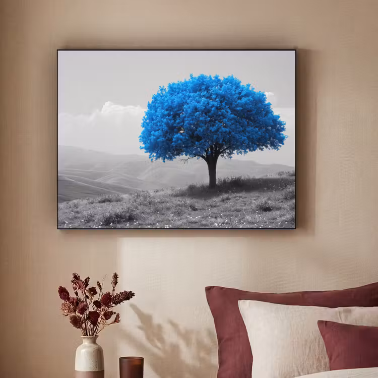 Art Frame - Boom - Natuur - Blauw - Zwart wit — 3