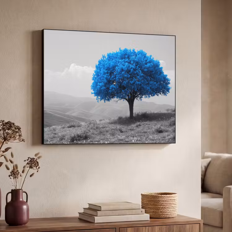 Art Frame - Boom - Natuur - Blauw - Zwart wit — 7