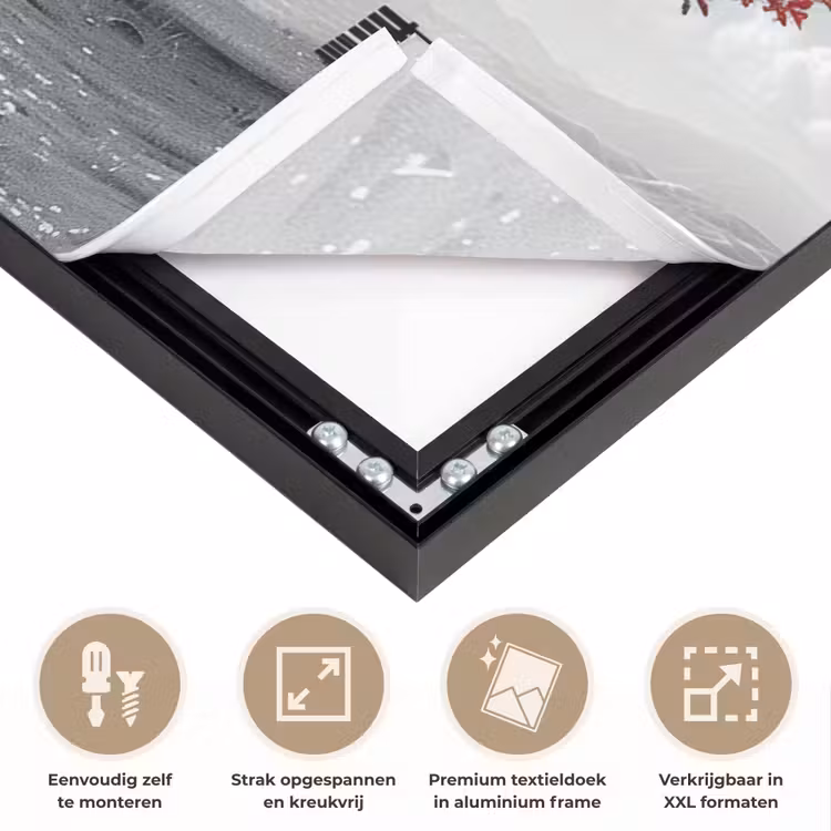 Art Frame - Boom - Rood - Natuur - Zwart wit — 8