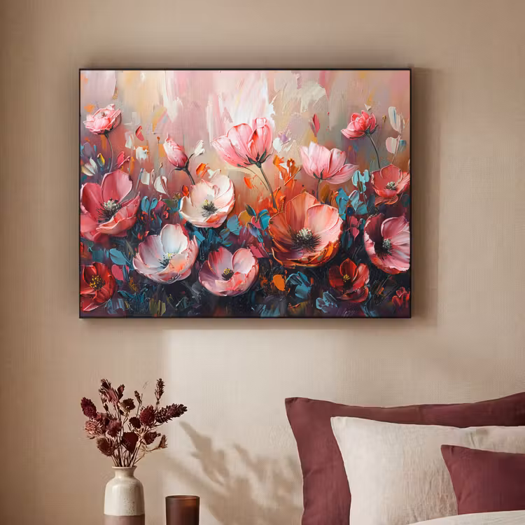 Art Frame - Klaprozen - Roze - Bloemen - Botanisch - Kunst — 3
