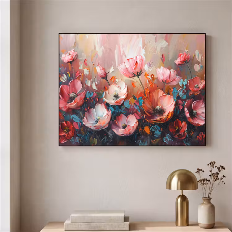 Art Frame - Klaprozen - Roze - Bloemen - Botanisch - Kunst — 5