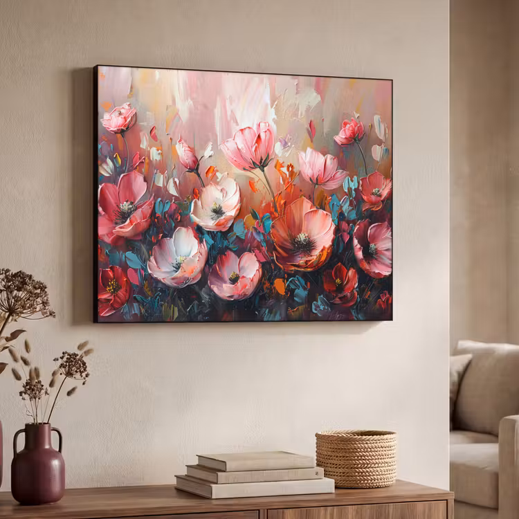 Art Frame - Klaprozen - Roze - Bloemen - Botanisch - Kunst — 7