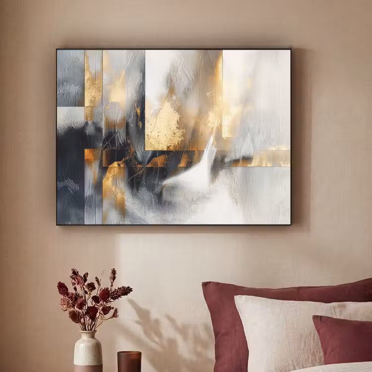Art Frame - Kunst - Goud - Zilver - Abstract — 3