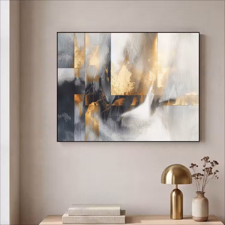 Art Frame - Kunst - Goud - Zilver - Abstract — 5