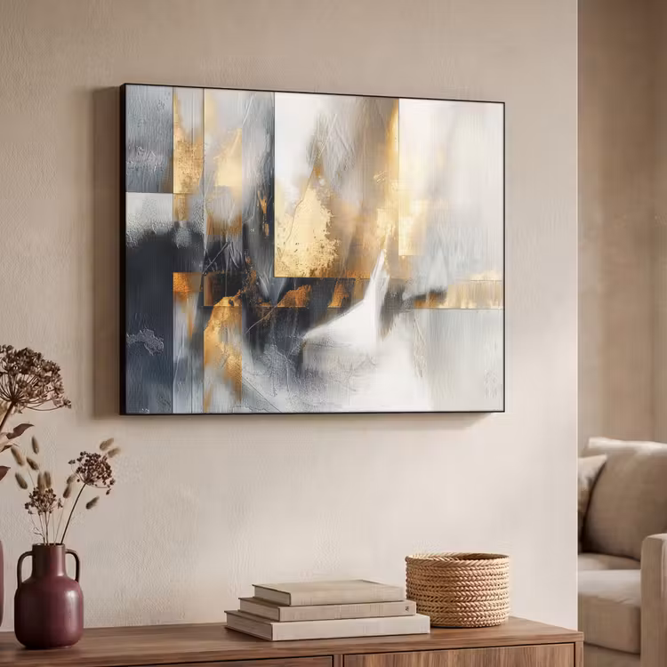 Art Frame - Kunst - Goud - Zilver - Abstract — 7