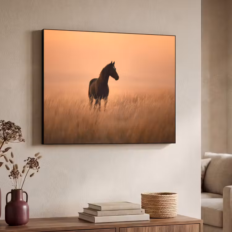 Art Frame - Paard - Grasveld - Zonsondergang — 7