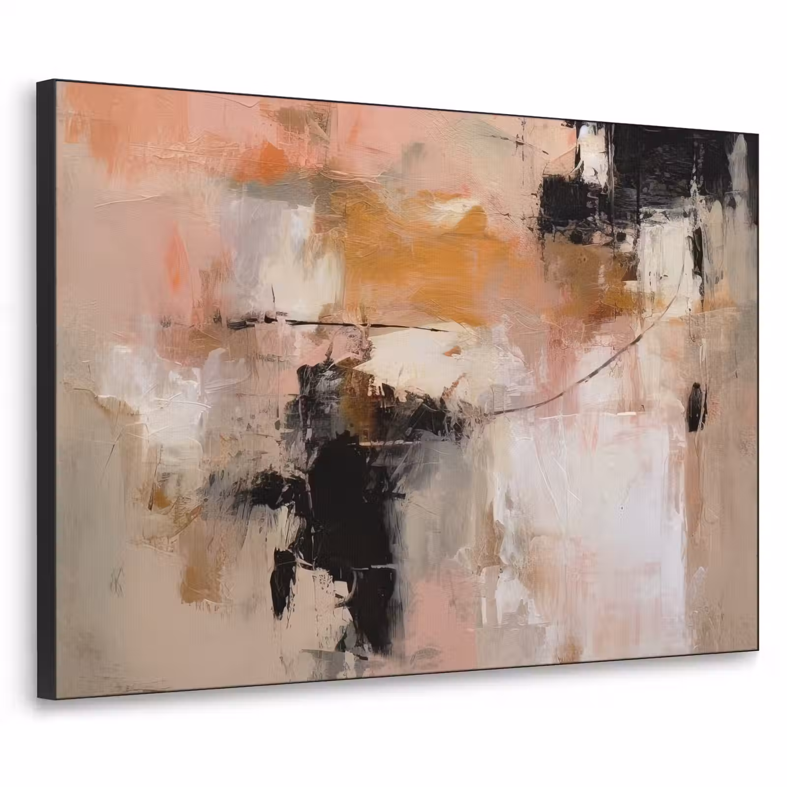 Art Frame - Kunst - Abstract - Beige - Verf — 1