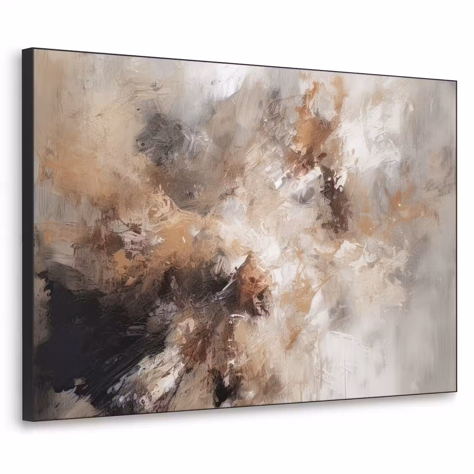 Art Frame - Verf - Abstract - Beige - Kunst — 1