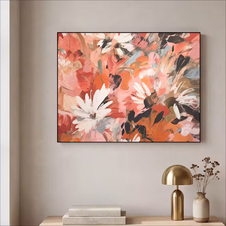 Art Frame - Bloemen - Kunst - Abstract - Verf — 5