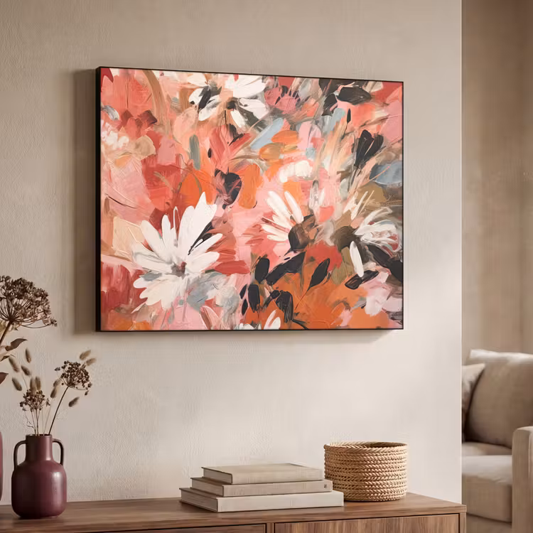 Art Frame - Bloemen - Kunst - Abstract - Verf — 7