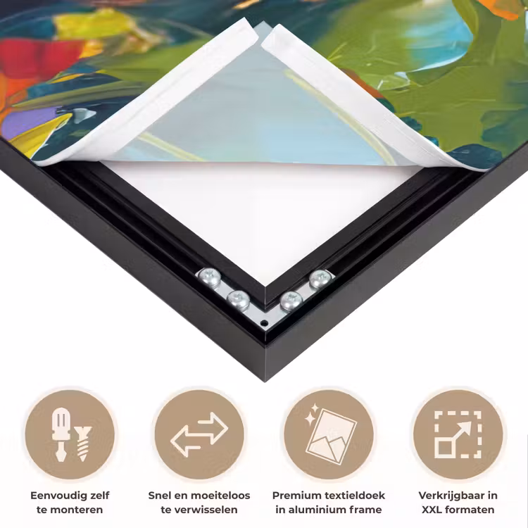 Art Frame - Gezicht - Vrouw - Olieverf - Kleurrijk - Kunst — 4