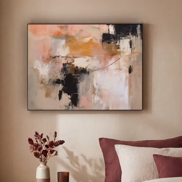 Art Frame - Kunst - Abstract - Beige - Verf — 3