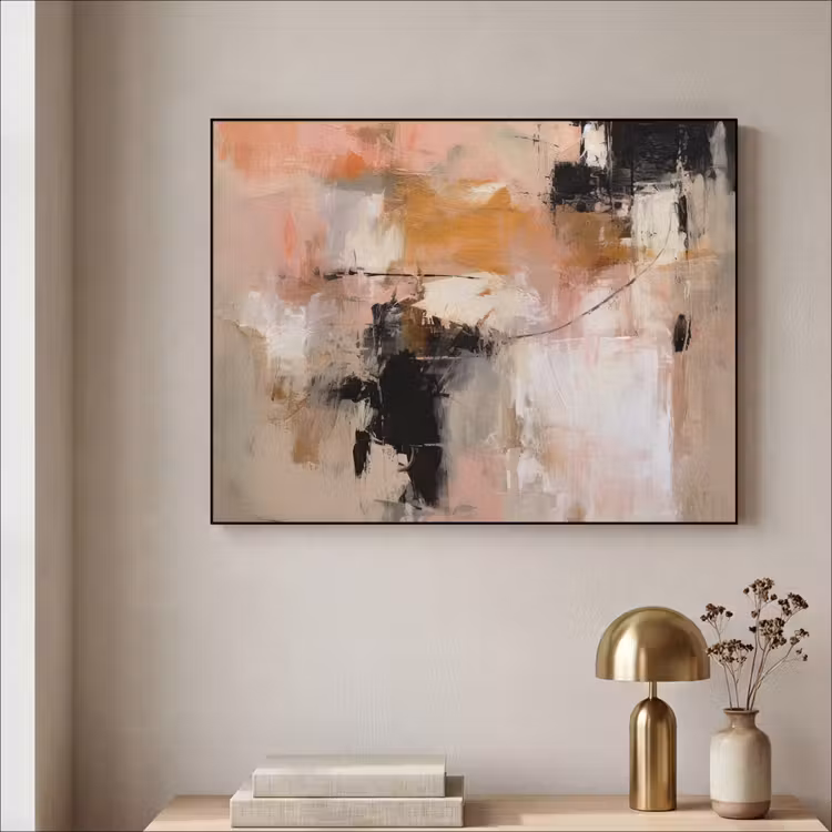 Art Frame - Kunst - Abstract - Beige - Verf — 5