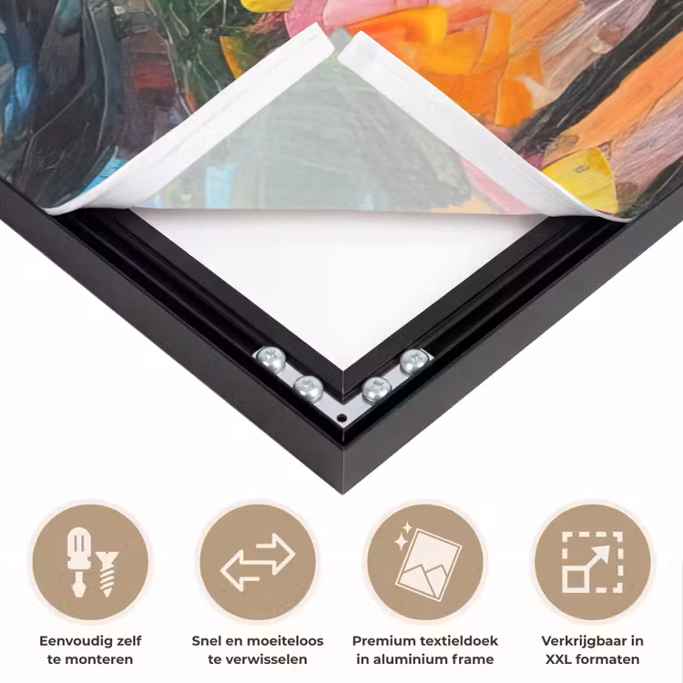 Art Frame - Olieverf - Amsterdam - Kunst - Kleurrijk — 4