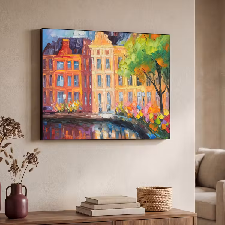 Art Frame - Olieverf - Amsterdam - Kunst - Kleurrijk — 7