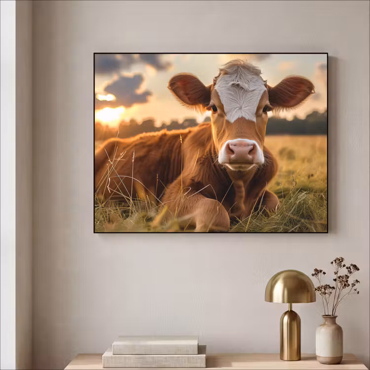 Art Frame - Koe - Dier - Weiland - Gras - Dieren - Natuur — 5
