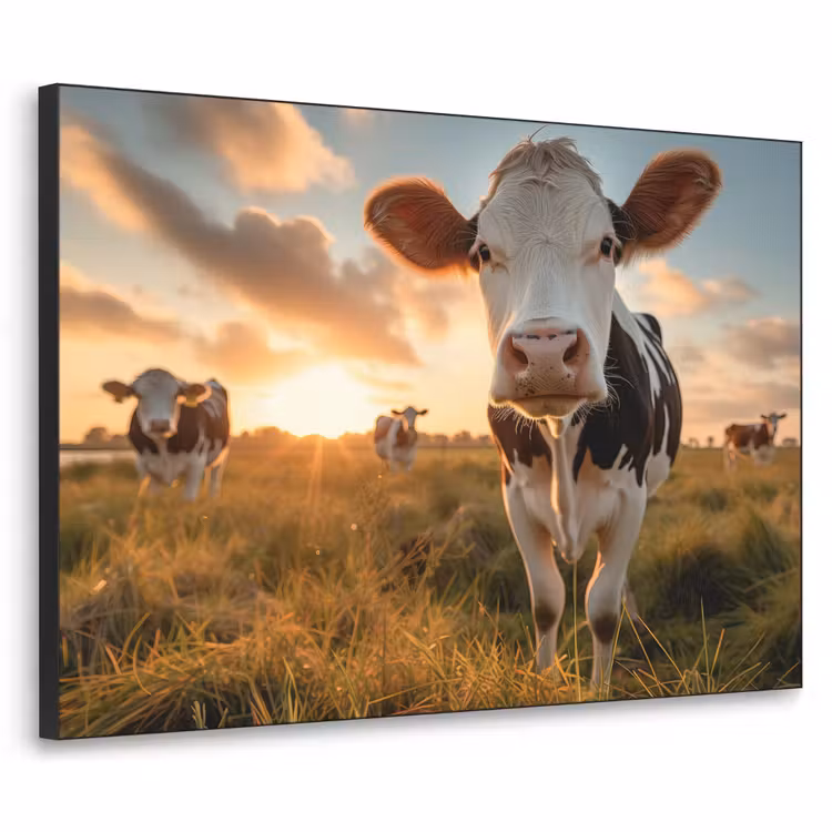 Art Frame - Koe - Weiland - Dieren portret - Natuur - Koeien — 1