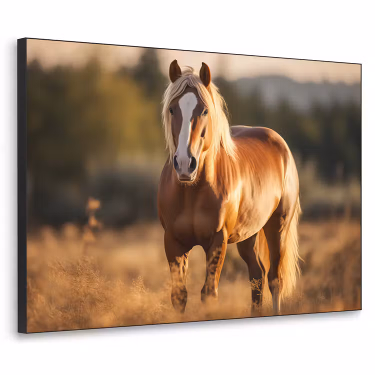 Art Frame - Paard - Bruin - Natuur - Weiland - Dier — 1