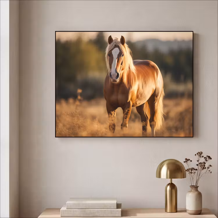 Art Frame - Paard - Bruin - Natuur - Weiland - Dier — 5