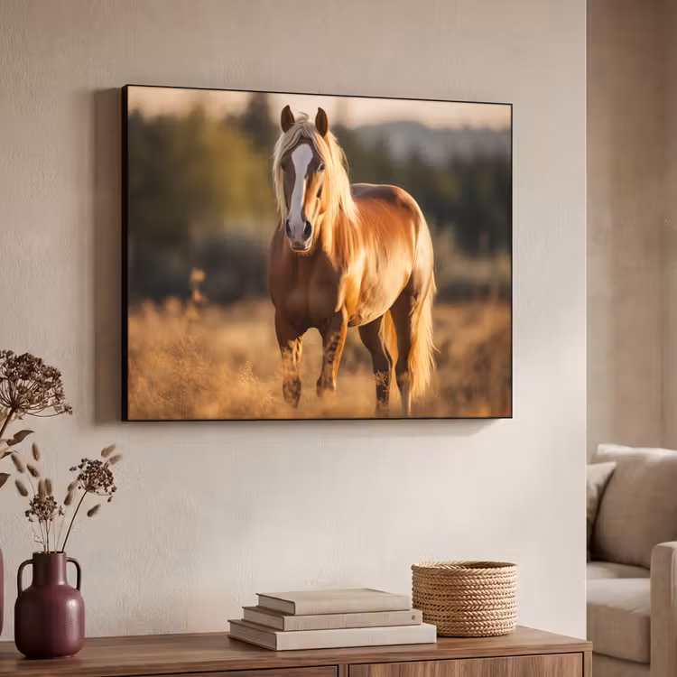 Art Frame - Paard - Bruin - Natuur - Weiland - Dier — 7
