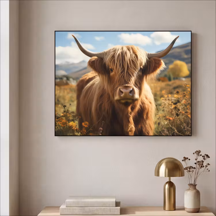 Art Frame - Schotse hooglander - Dieren portret - Natuur - Dier — 5