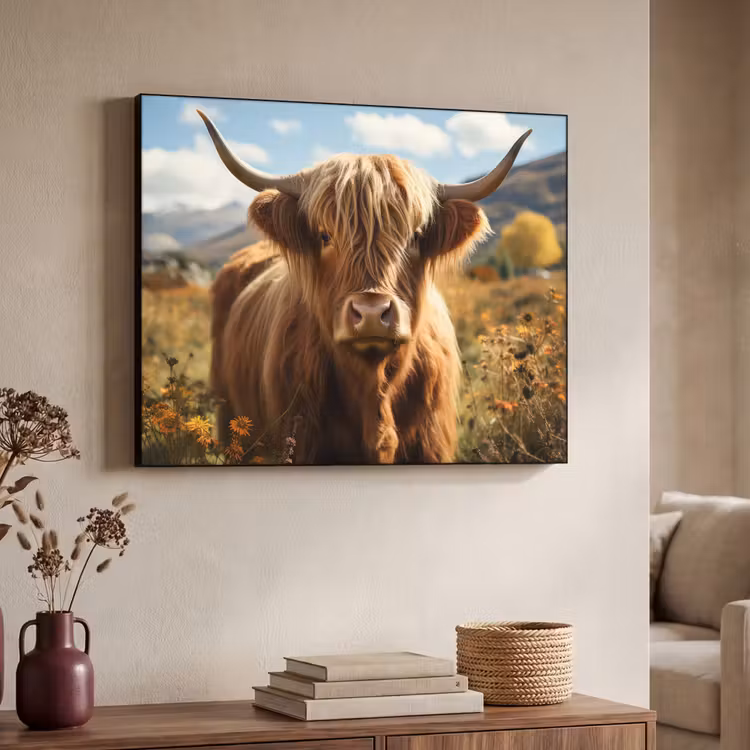 Art Frame - Schotse hooglander - Dieren portret - Natuur - Dier — 7