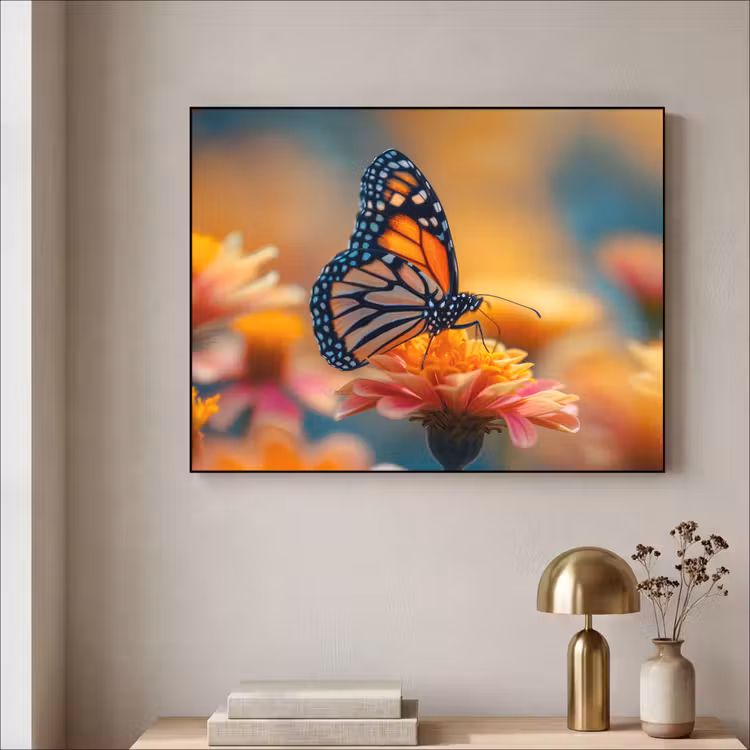Art Frame - Vlinder - Dieren - Kleurrijk - Natuur - Bloemen — 5