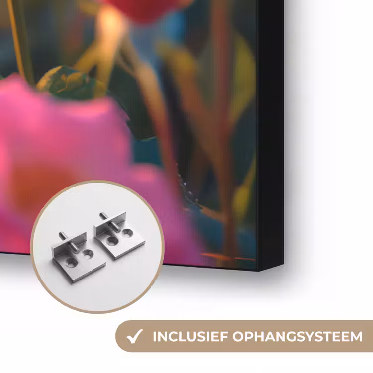 Art Frame - Bloemen - Rozen - Natuur - Roze - Bloem — 6