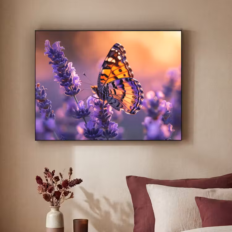 Art Frame - Bloemen - Vlinder - Lavendel - Bloem - Natuur — 3