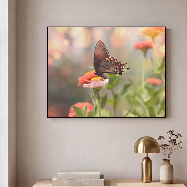 Art Frame - Bloemen - Vlinder - Natuur - Bloem — 5