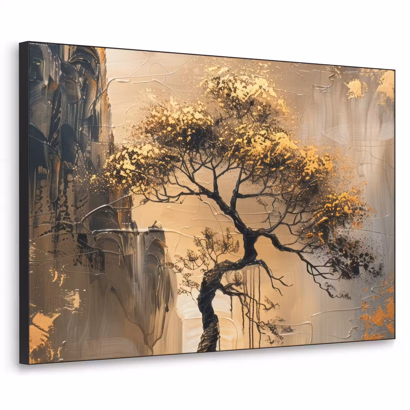 Art Frame - Boom - Goud - Landschap - Verf — 1