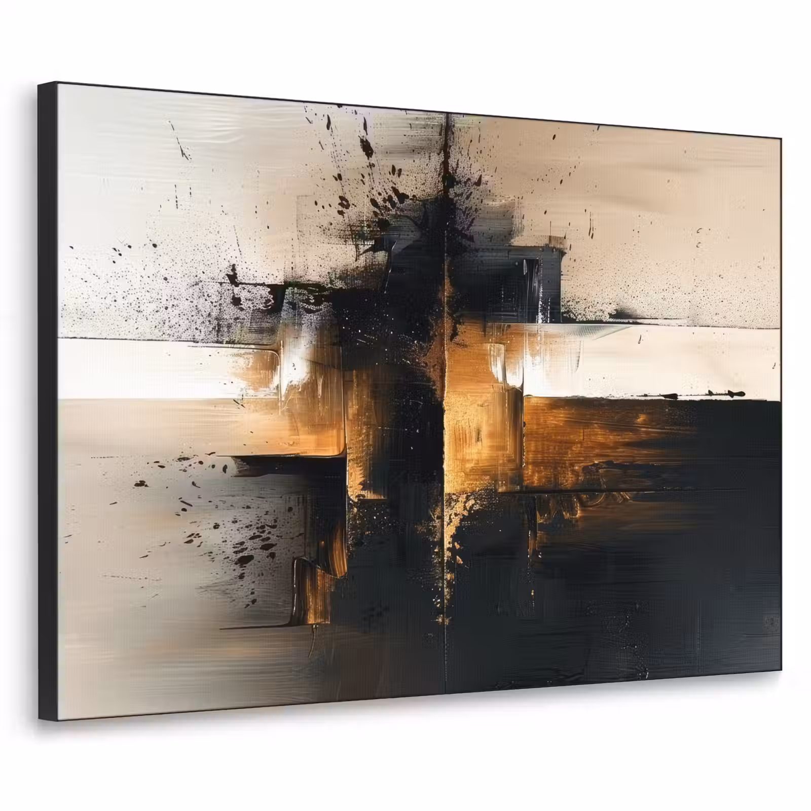 Art Frame - Modern - Zwart - Verf - Goud — 1