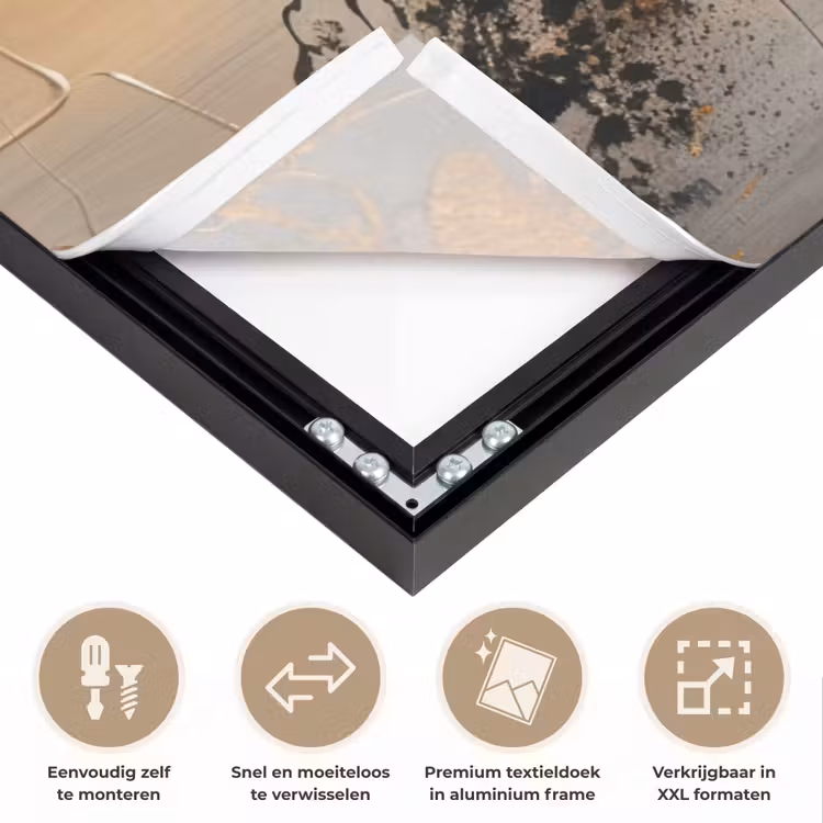Art Frame - Boom - Goud - Landschap - Verf — 4