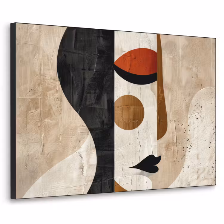 Art Frame - Gezicht - Abstract - Kunst - Vormen — 1
