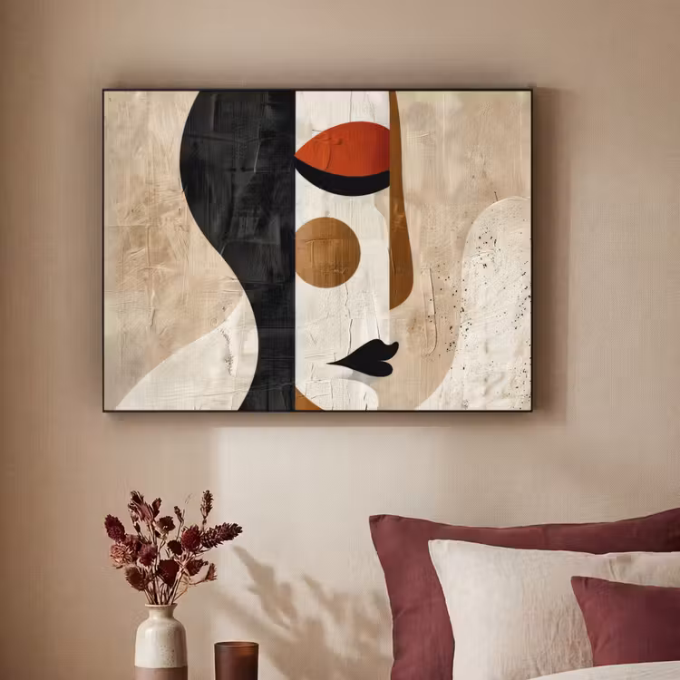 Art Frame - Gezicht - Abstract - Kunst - Vormen — 3