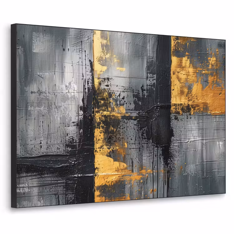 Art Frame - Modern - Goud - Grijs - Patroon — 1