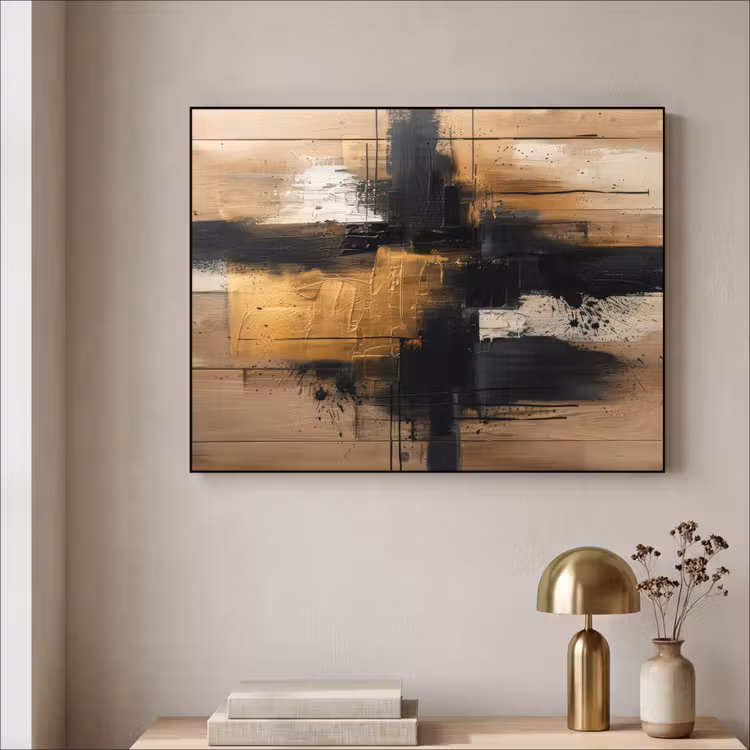 Art Frame - Modern - Zwart - Goud - Verf — 5