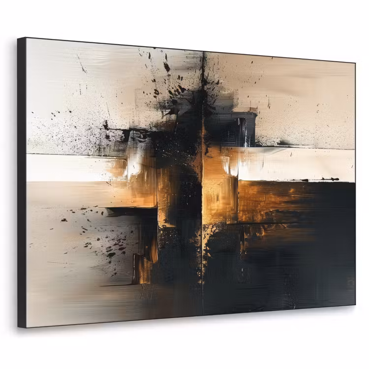 Art Frame - Modern - Zwart - Verf - Goud — 1