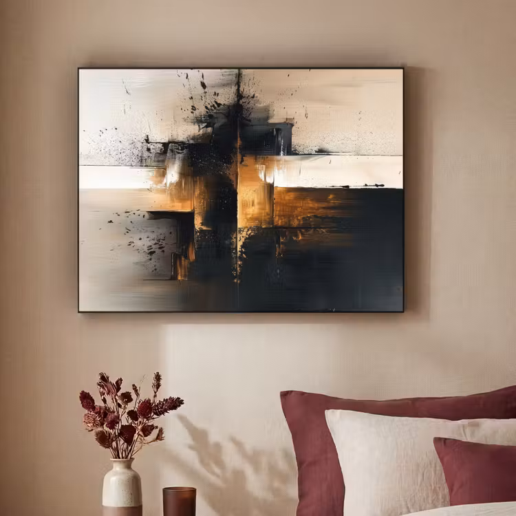 Art Frame - Modern - Zwart - Verf - Goud — 3