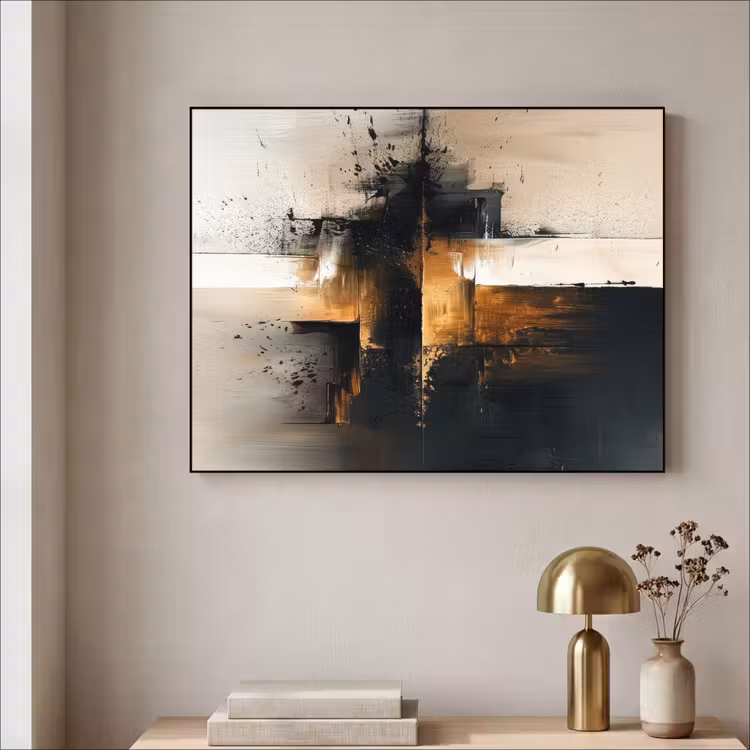 Art Frame - Modern - Zwart - Verf - Goud — 5