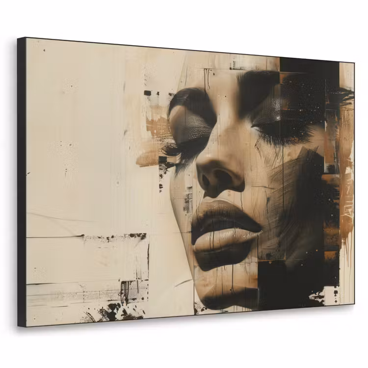 Art Frame - Vrouw - Gezicht - Abstract - Kunst — 1
