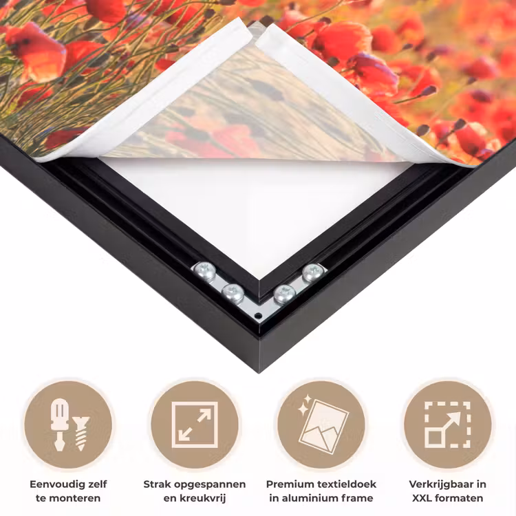 Art Frame - Bloemen - Klaprozen - Rood - Bloemenveld — 8