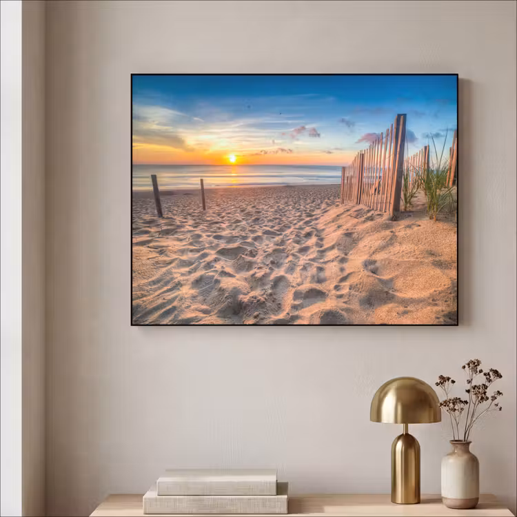 Art Frame - Duinen - Zonsondergang - Strand - Zee - Horizon — 5