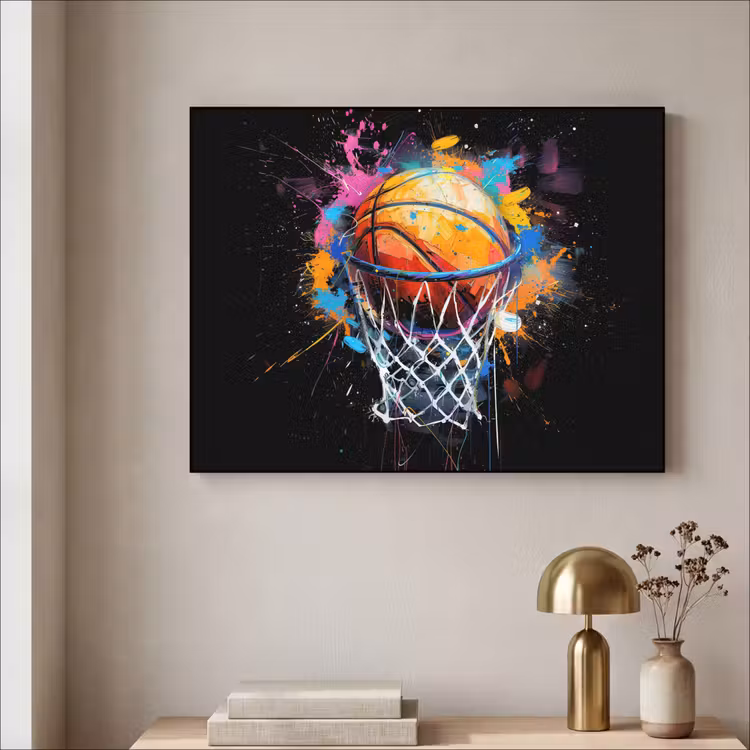 Art Frame - Graffiti - Sport - Basketbal - Basket — 5
